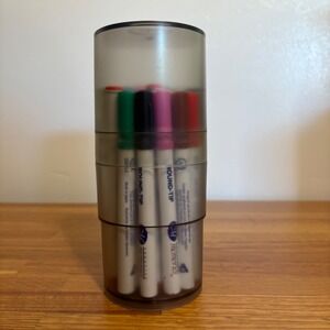 Creative Memories Round Marker, Bold & Fine Pen 24 Set & Container 8 colors